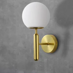 Aplique de pared bola cristal 
