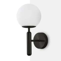 Aplique de pared bola cristal 