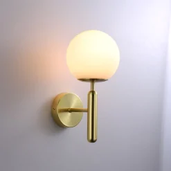 Aplique de pared bola cristal 