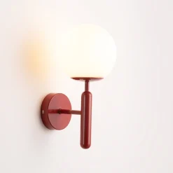 Aplique de pared bola cristal 