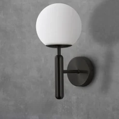 Aplique de pared bola cristal 