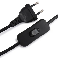 Aplique de pared bola cristal con cable y enchufe