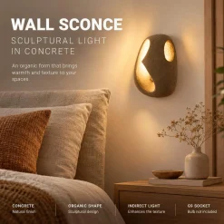 Aplique de pared cemento
