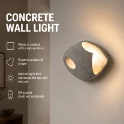 Aplique de pared cemento 