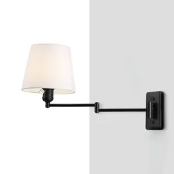 Aplique de pared con brazo articulado