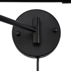 Aplique de pared con brazo articulado y enchufe