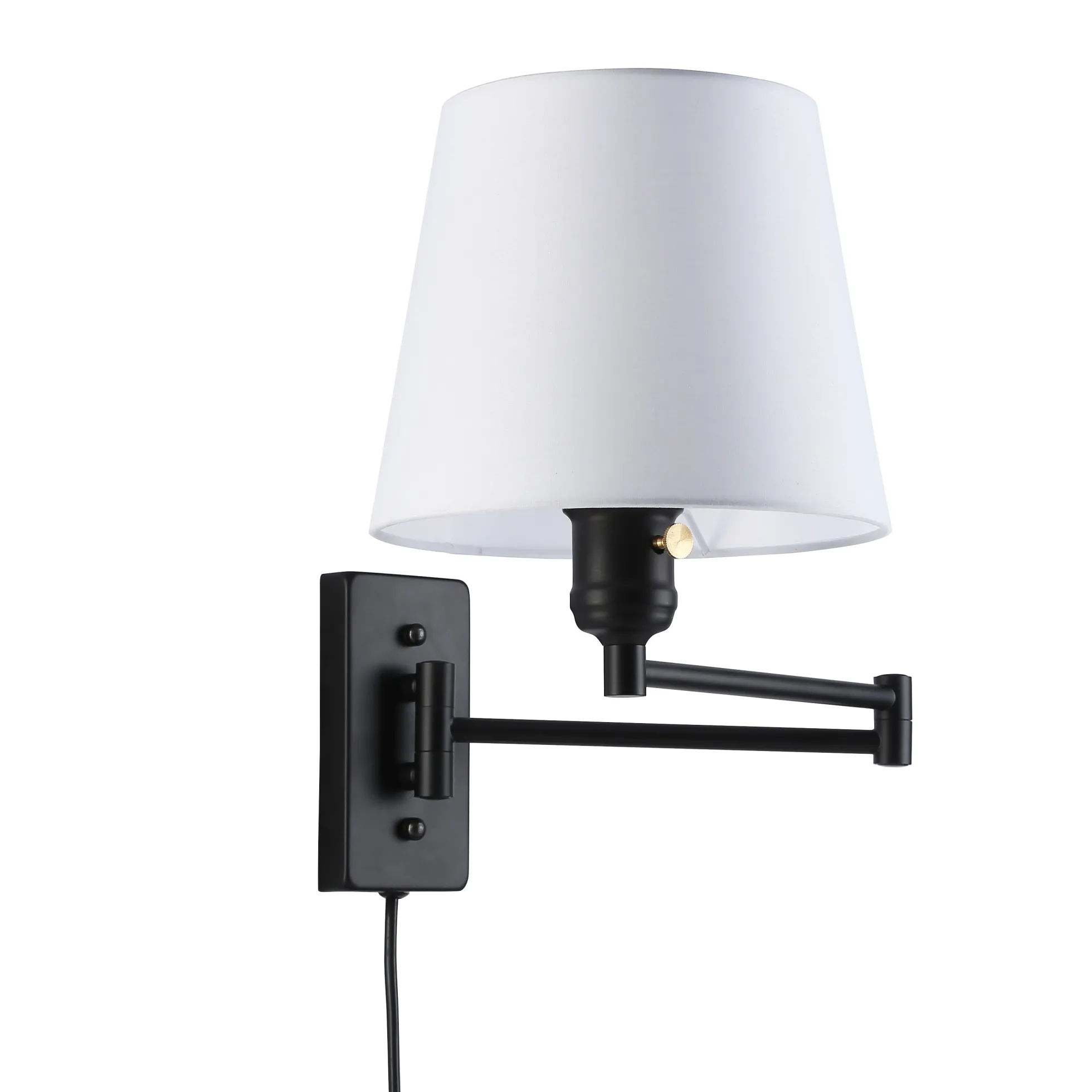Aplique de pared con brazo articulado y enchufe "Clark" - E27