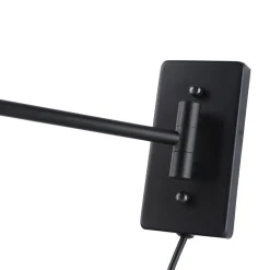 Aplique de pared con brazo articulado y enchufe