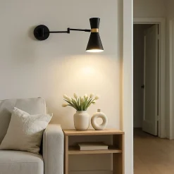 Aplique de pared con brazo articulado 