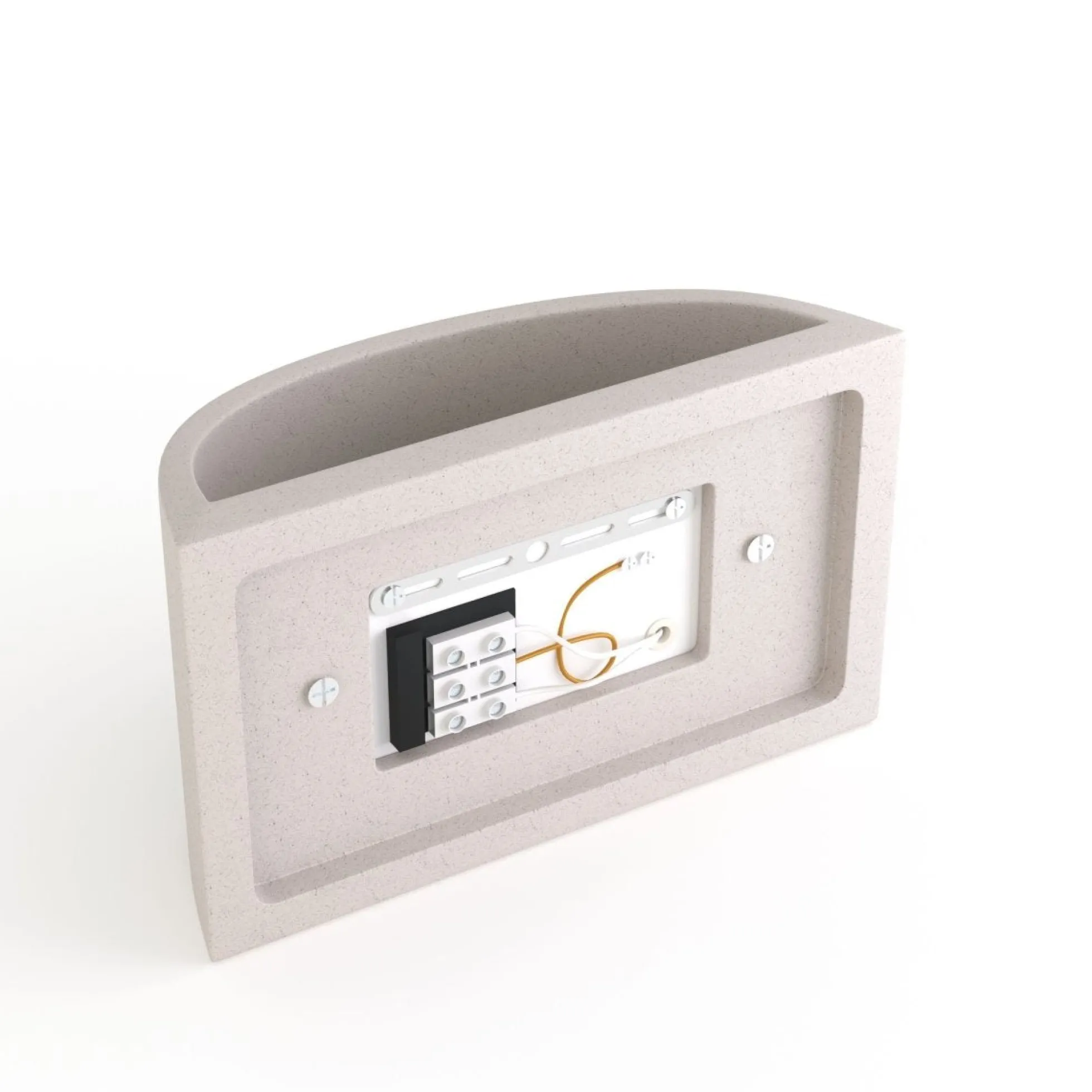 Aplique de pared concreto "Raquel" - Up & down - 1 x G9