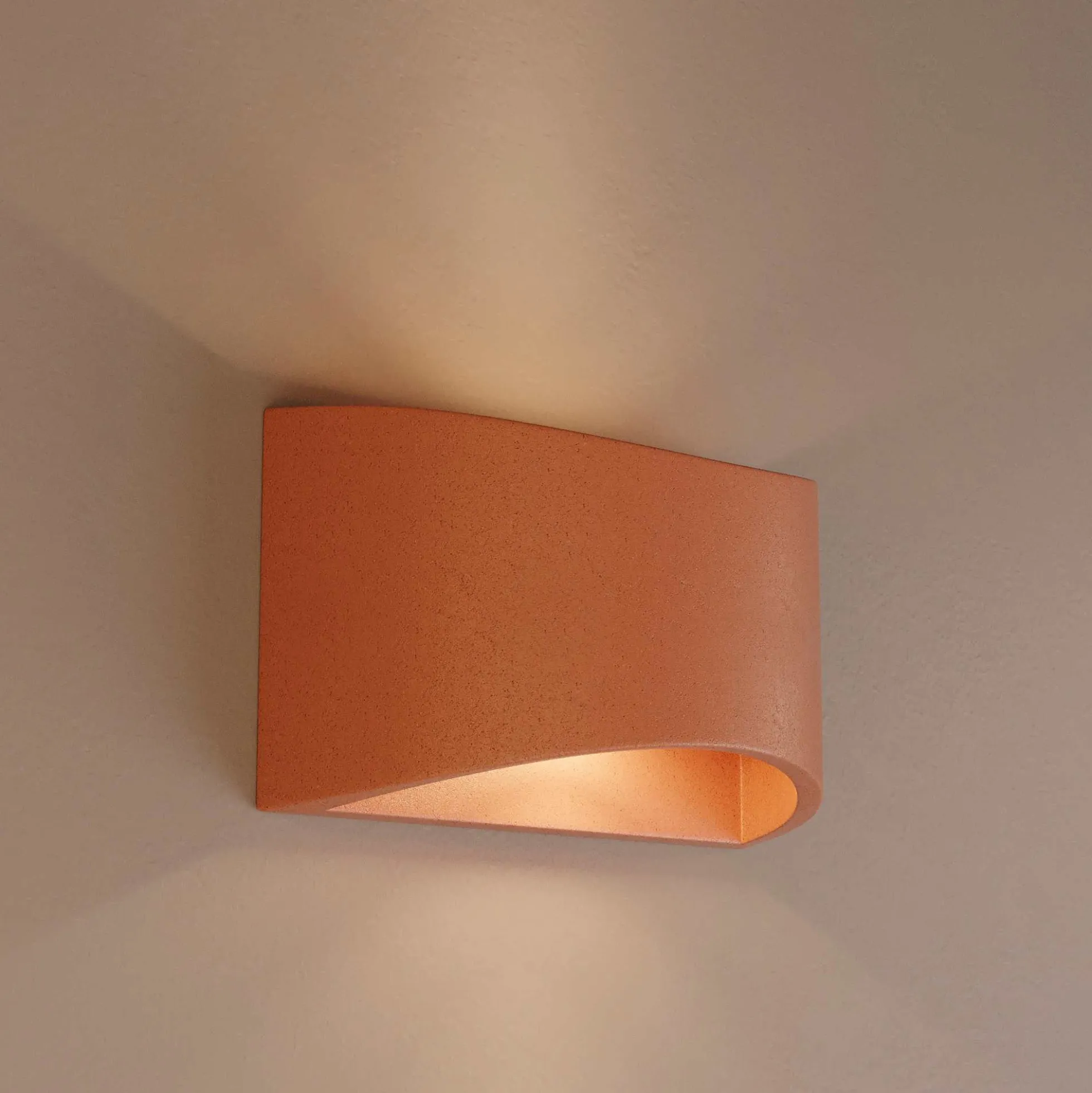 Aplique de pared concreto "Raquel" - Up & down - 1 x G9