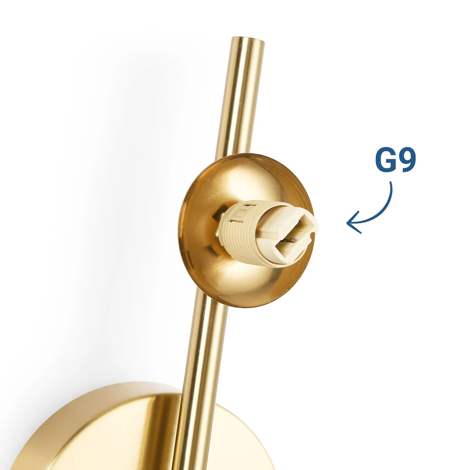 Aplique de pared con esferas de cristal "CATY" - 3 x G9