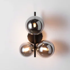 Aplique de pared con esferas de cristal
