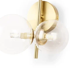 Aplique de pared con esferas de cristal