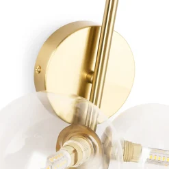 Aplique de pared con esferas de cristal