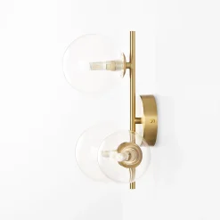 Aplique de pared con esferas de cristal