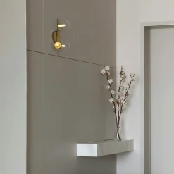 Aplique de pared con esferas de cristal