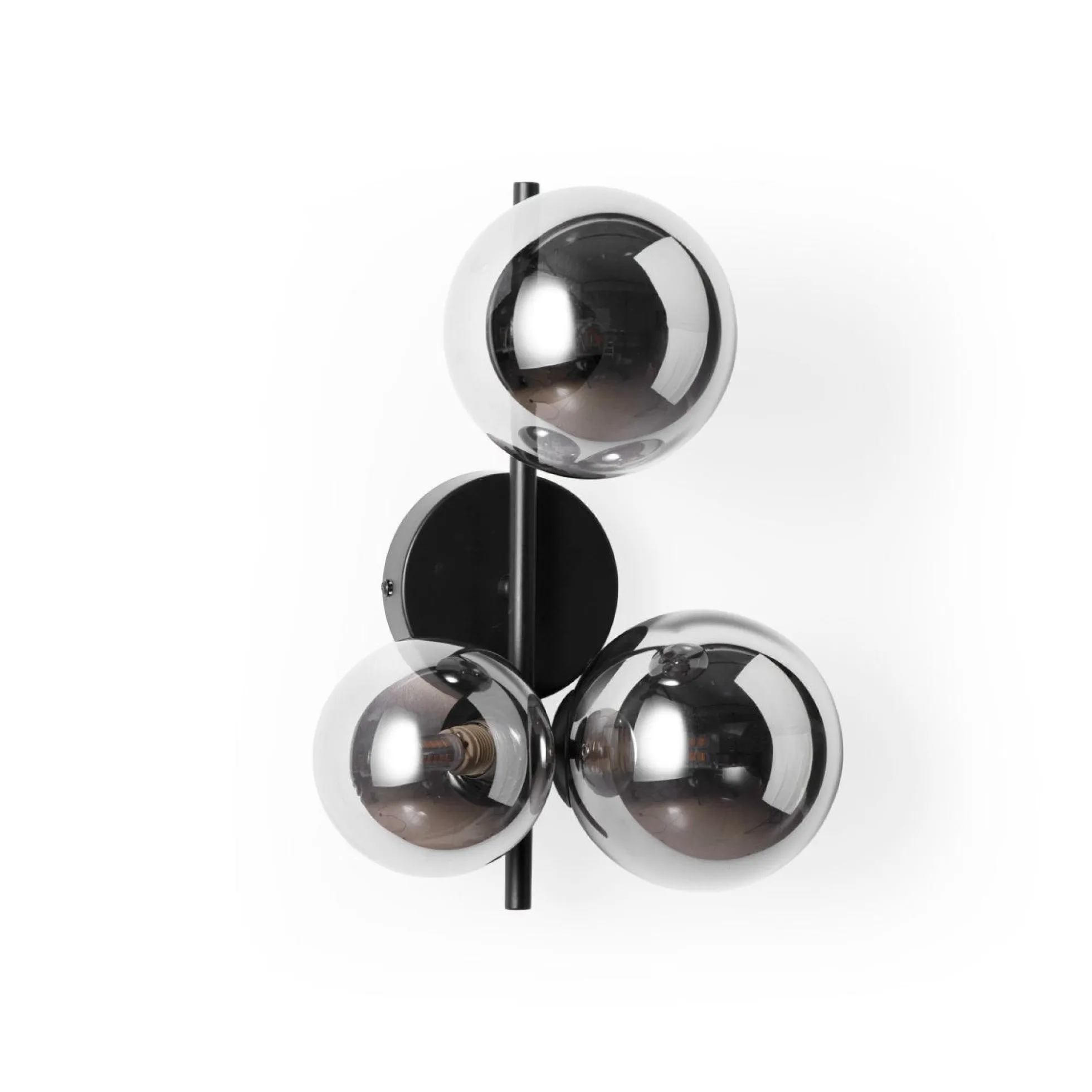 Aplique de pared con esferas de cristal "CATY" - 3 x G9