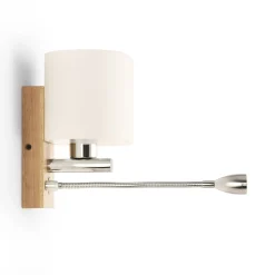 Aplique de pared con foco LED para lectura 