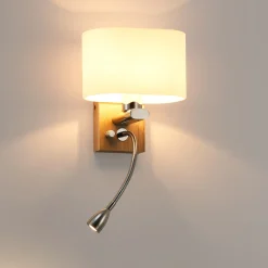 Aplique de pared con foco LED para lectura 