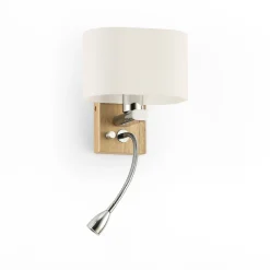 Aplique de pared con foco LED para lectura 