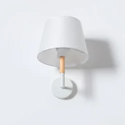 Aplique de pared con pantalla de tela 