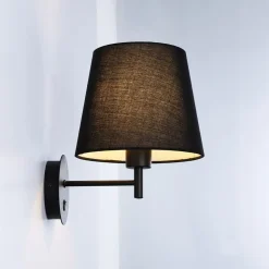 Aplique de pared con pantalla e interruptor Classic