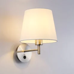 Aplique de pared con pantalla e interruptor Classic