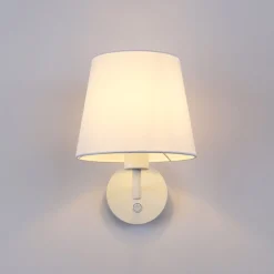 Aplique de pared con pantalla e interruptor Classic