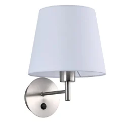 Aplique de pared con pantalla e interruptor Classic