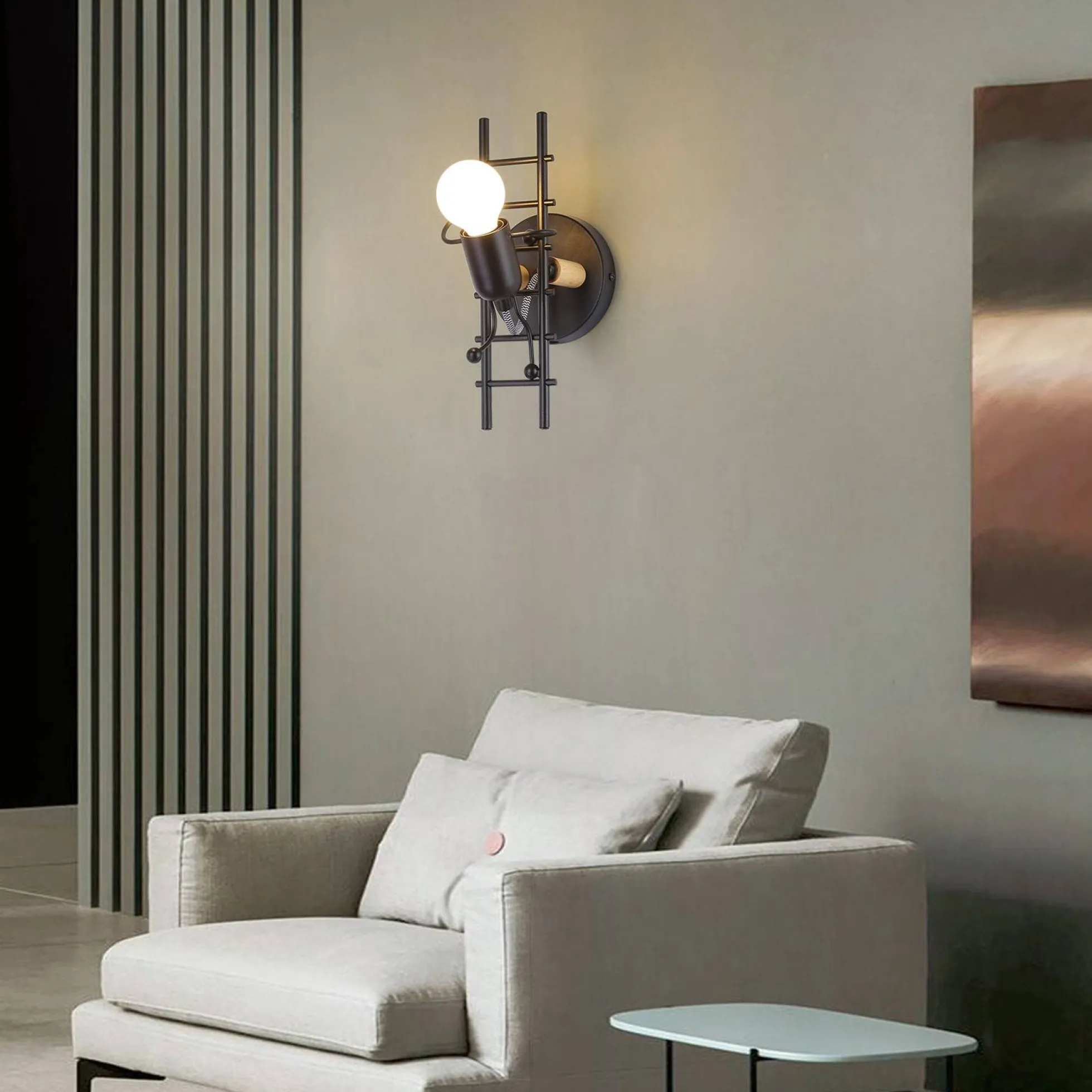 Aplique de pared decorativo "Doll" - E27