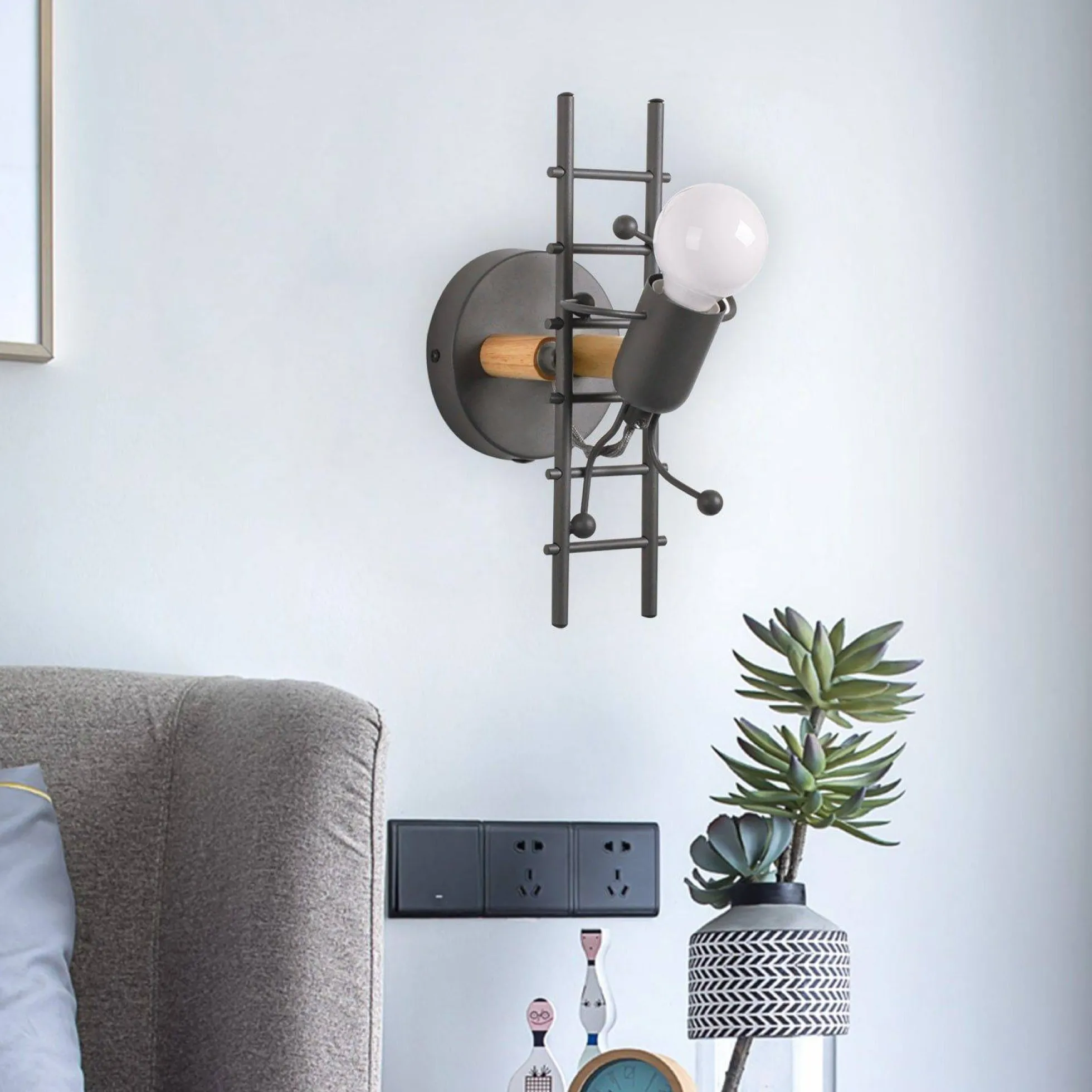 Aplique de pared decorativo "Doll" - E27