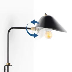 Aplique de pared de diseño con enchufe 