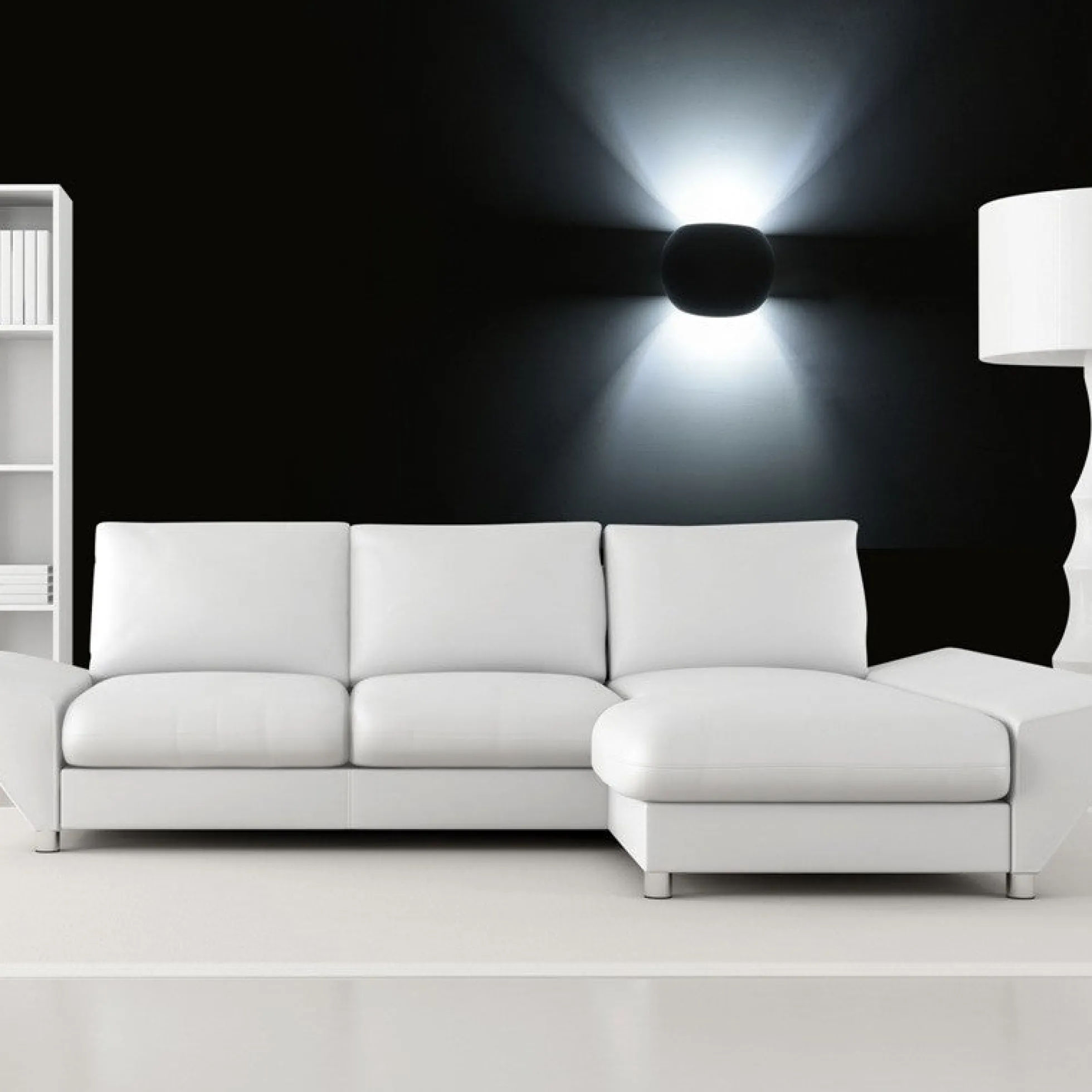 Aplique de pared de escayola "Ball" G9