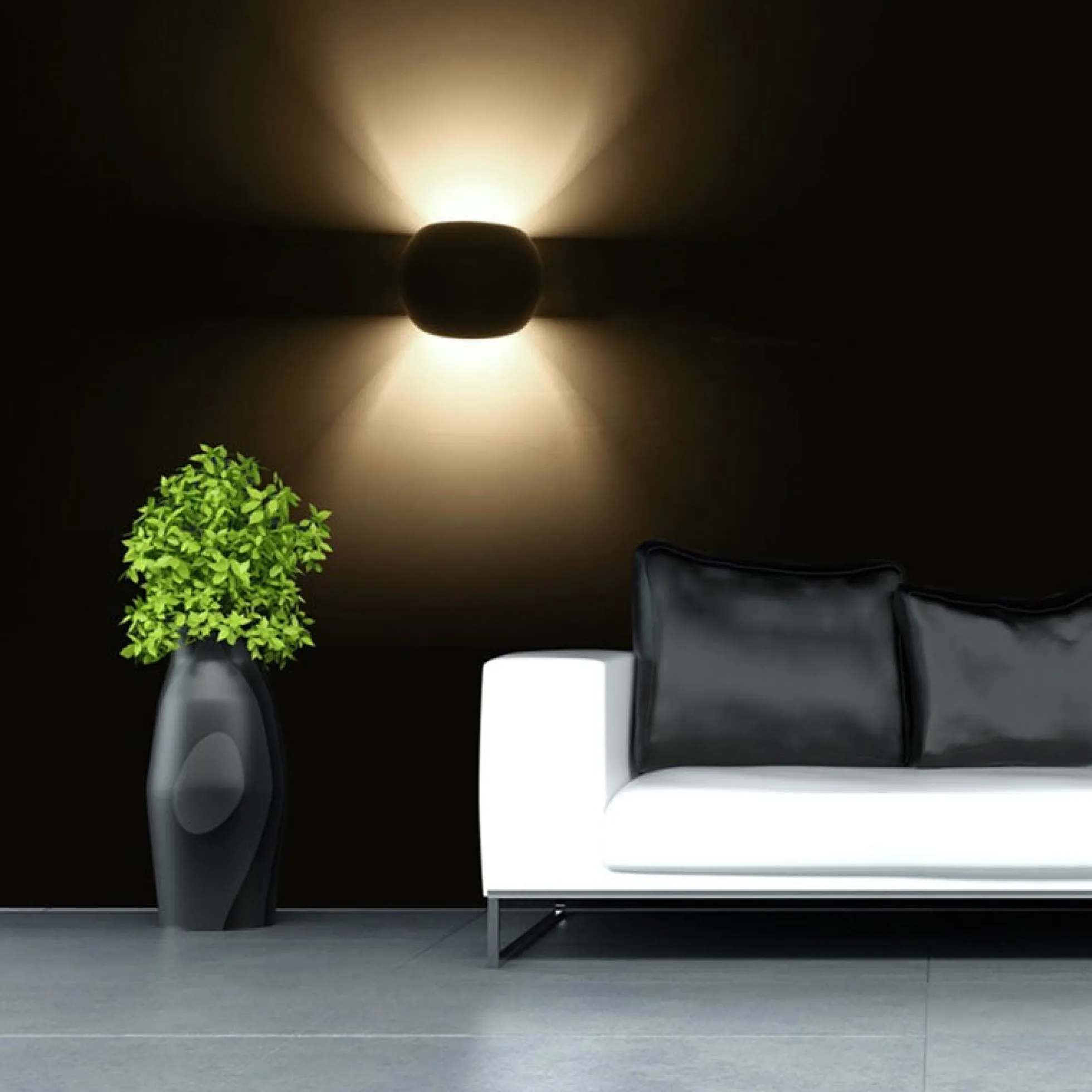 Aplique de pared de escayola "Ball" G9