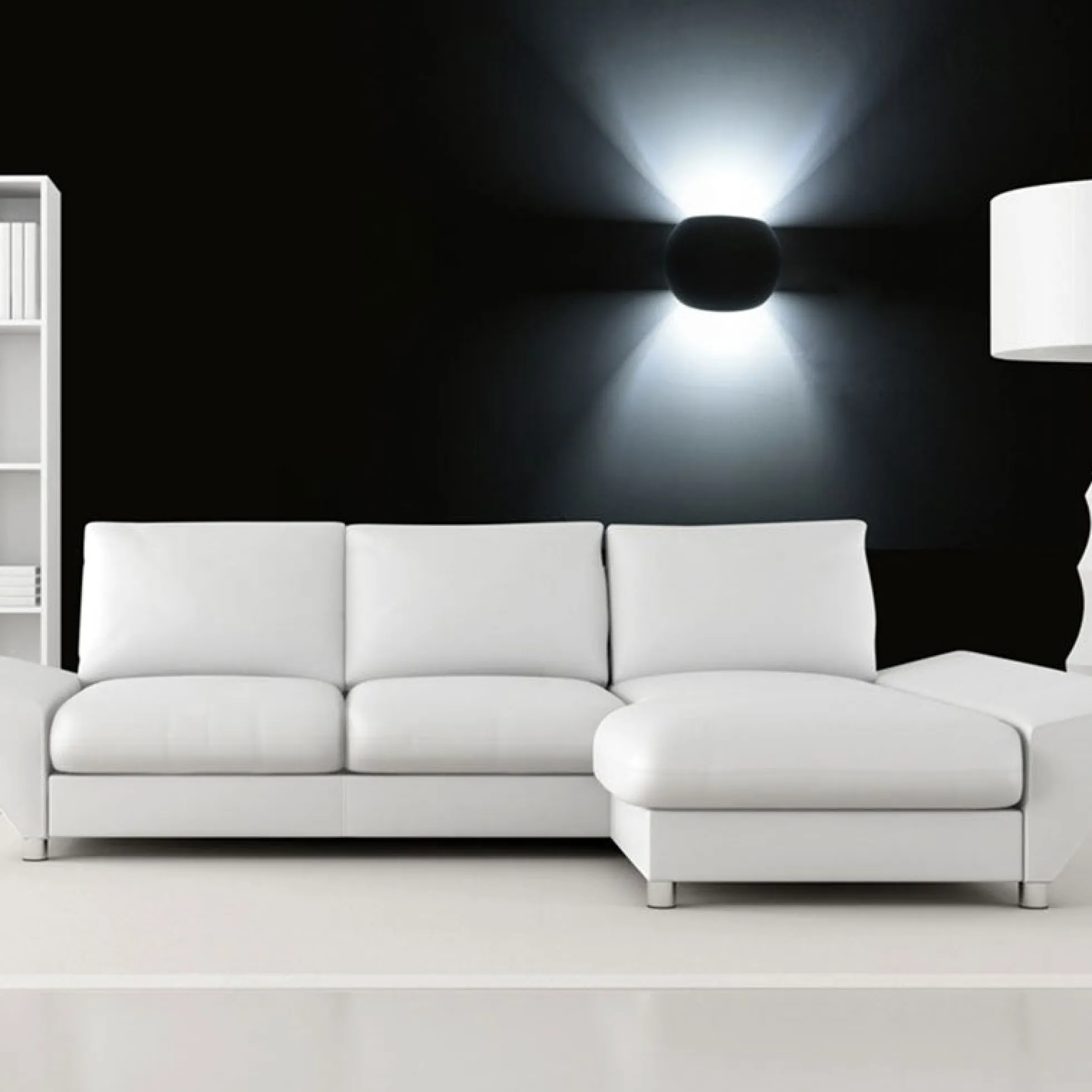 Aplique de pared de escayola "Ball" G9