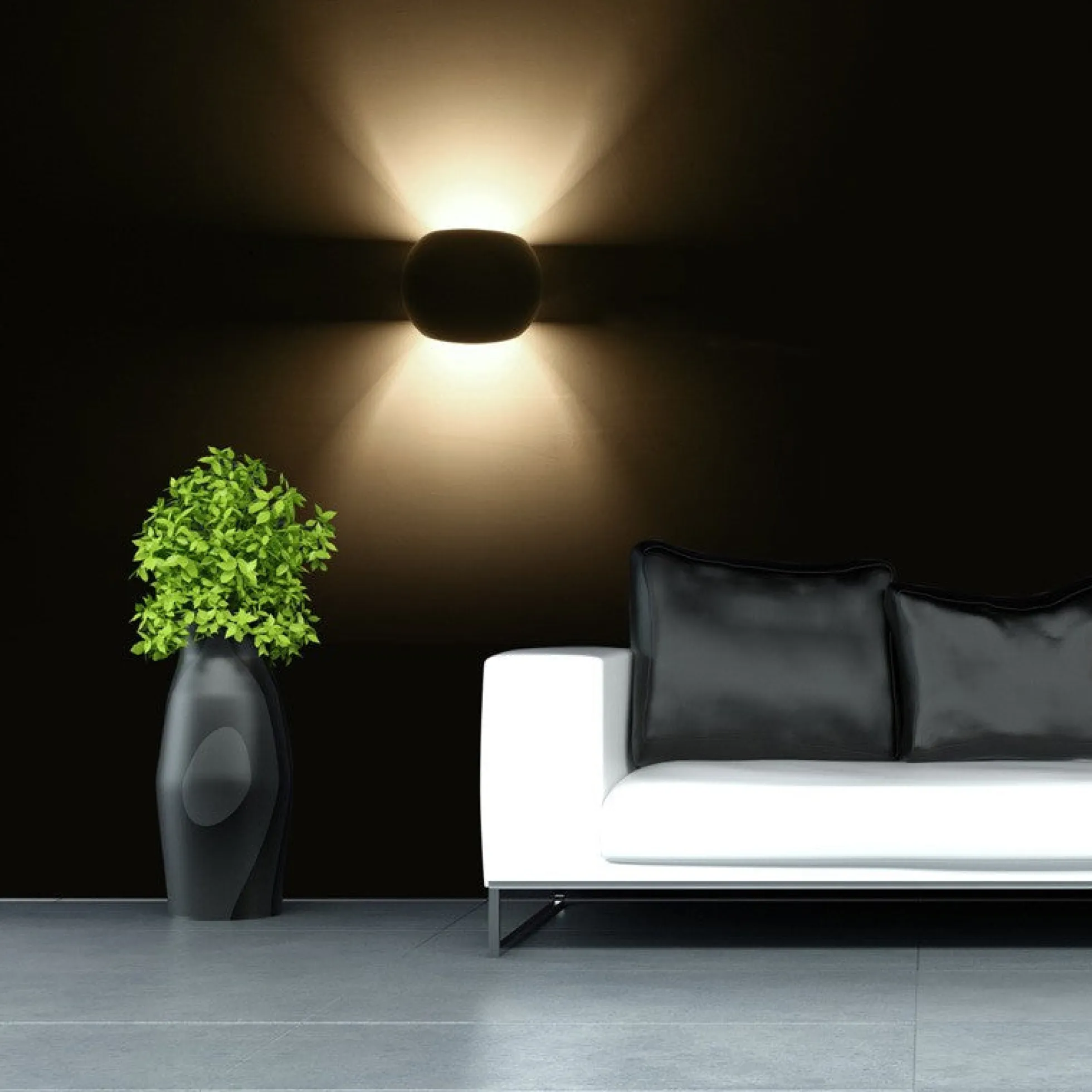 Aplique de pared de escayola "Ball" G9