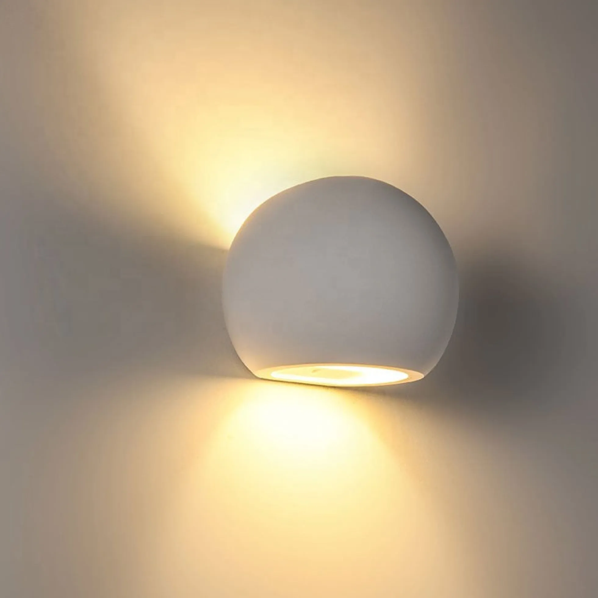 Aplique de pared de escayola "Ball" G9