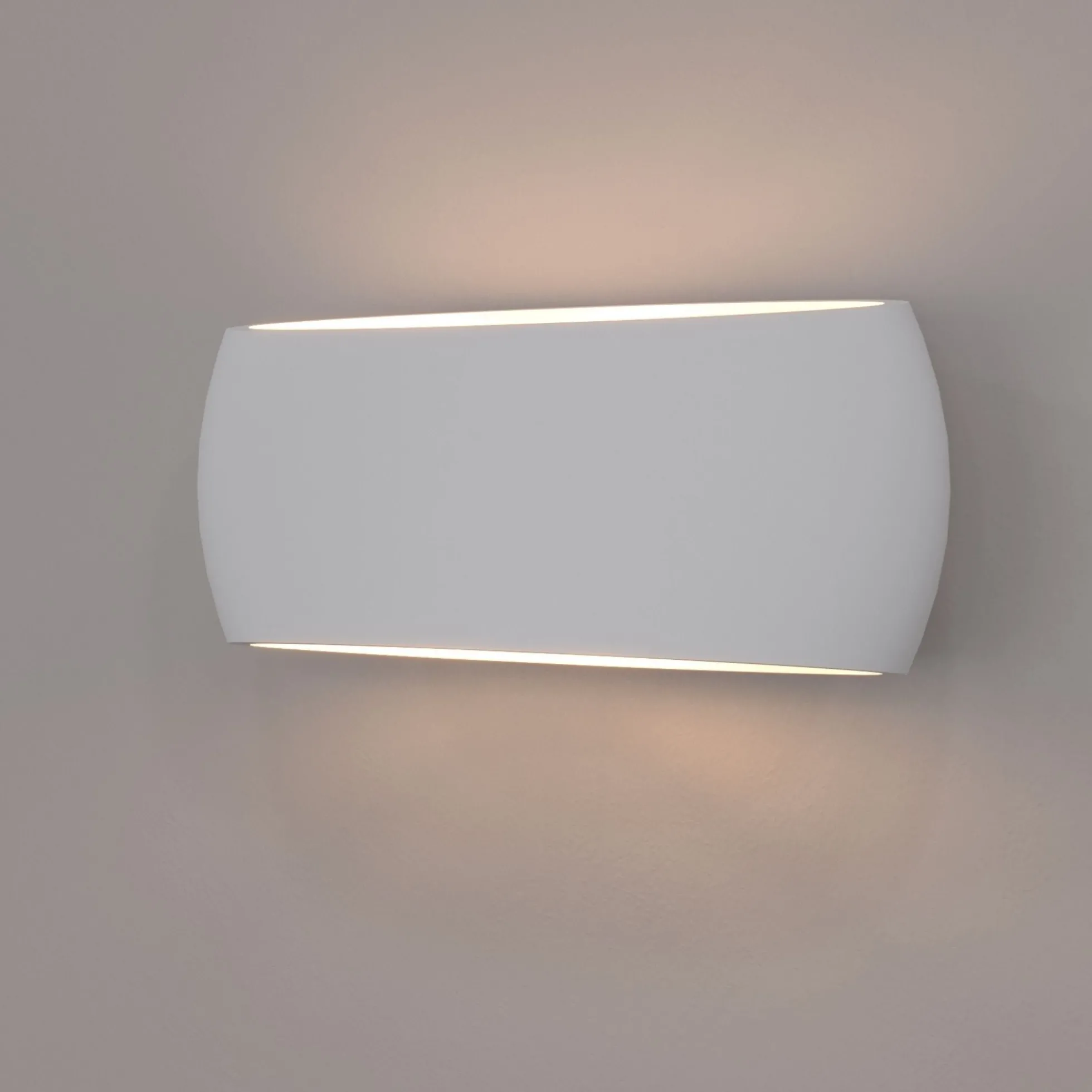 Aplique de pared de escayola "DUNA" - Up & Down - 370 mm - E27