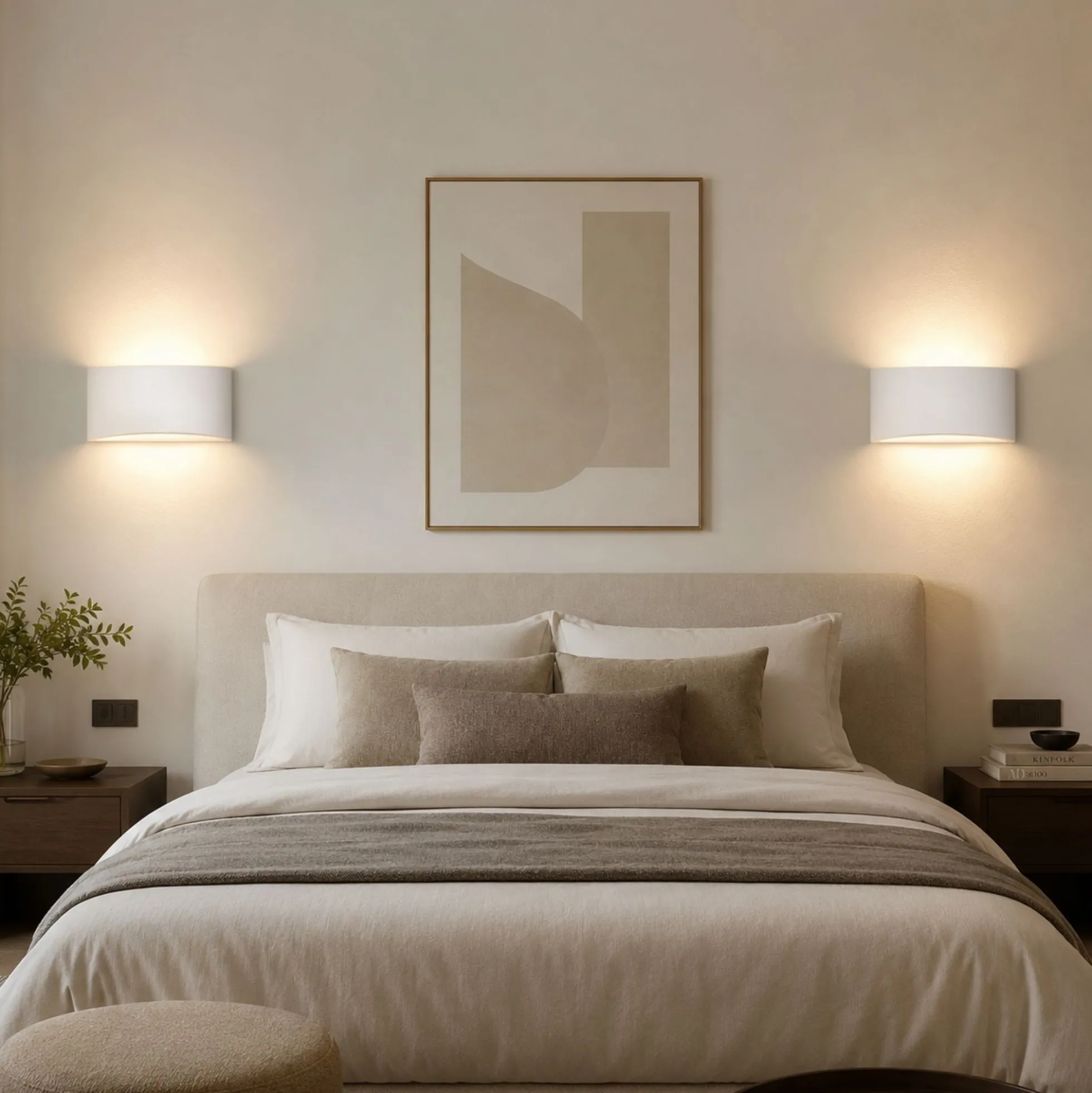 Aplique de pared de escayola "PEARL 300" - Doble cara - G9