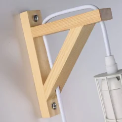 Aplique de pared de madera jaula