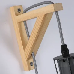 Aplique de pared de madera jaula