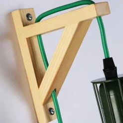 Aplique de pared de madera jaula