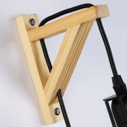 Aplique de pared de madera jaula