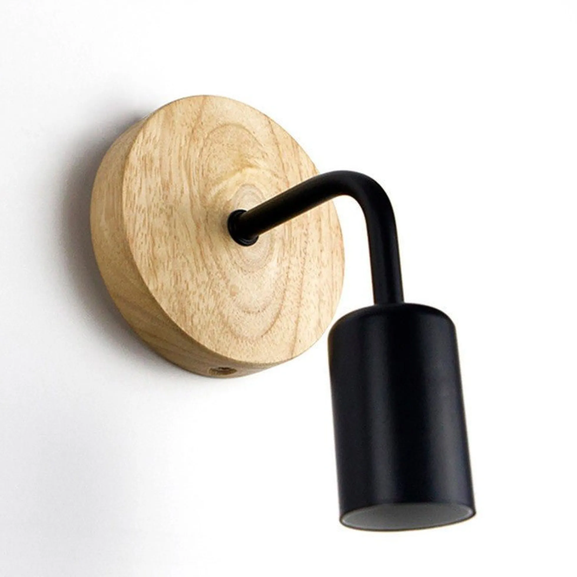Aplique de pared de madera y metal "Morgan"