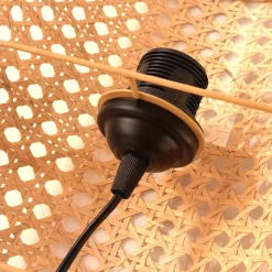 Aplique de pared de mimbre 