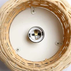 Aplique de pared de mimbre