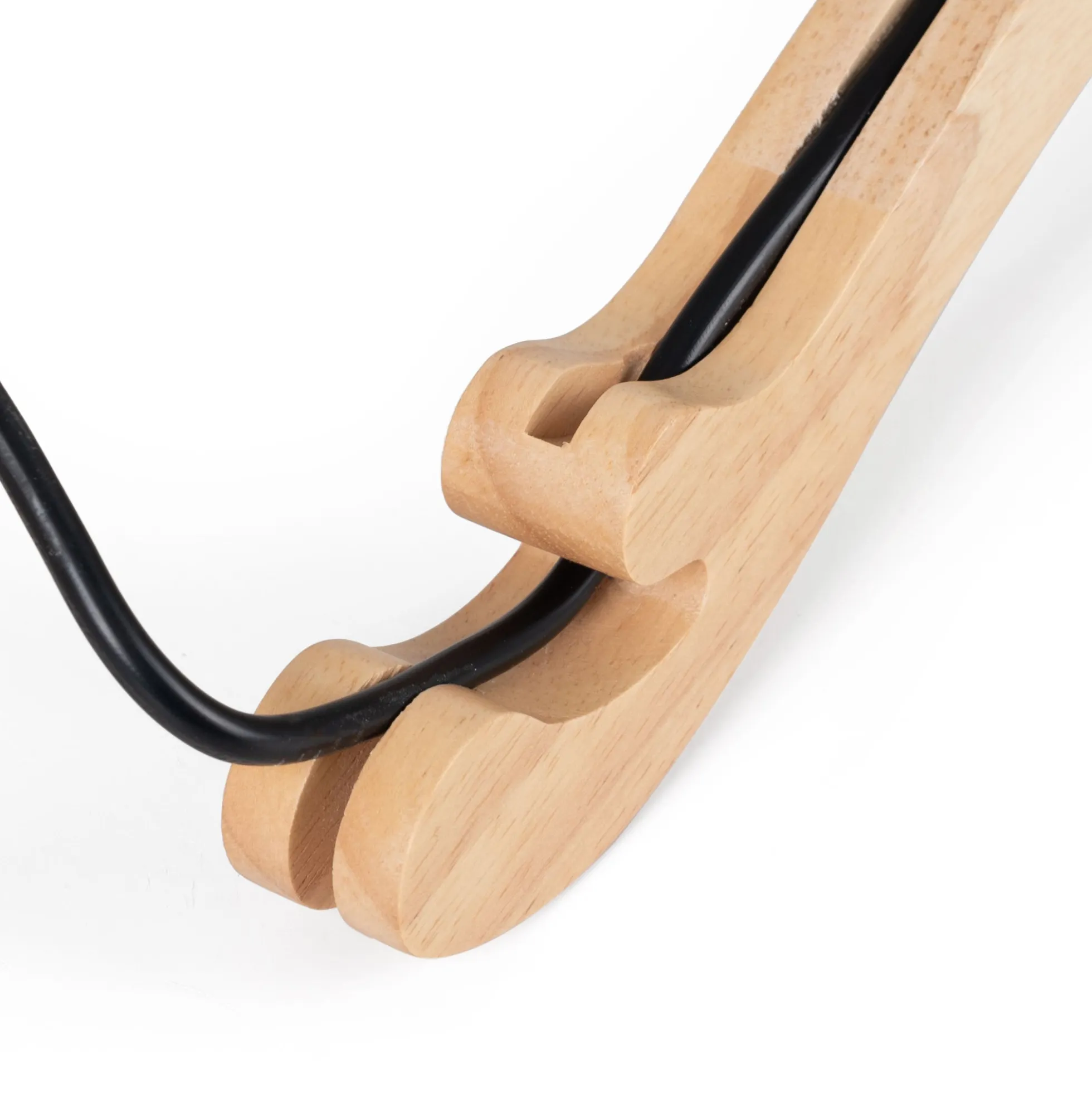 Aplique de pared de mimbre y madera "Phuket" - Con cable y enchufe - E27