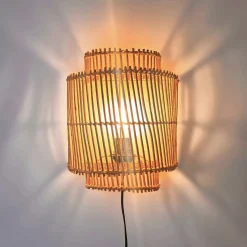 Aplique de pared de Ratán