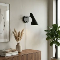 Aplique de pared diseño con cable y enchufe